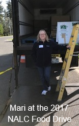 Mari at the 2017 NALC food drive Mari at the 2017 NALC food drive